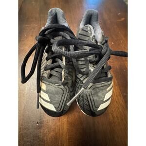 Black and white adidas soccer baseball softball cleats kids size 11